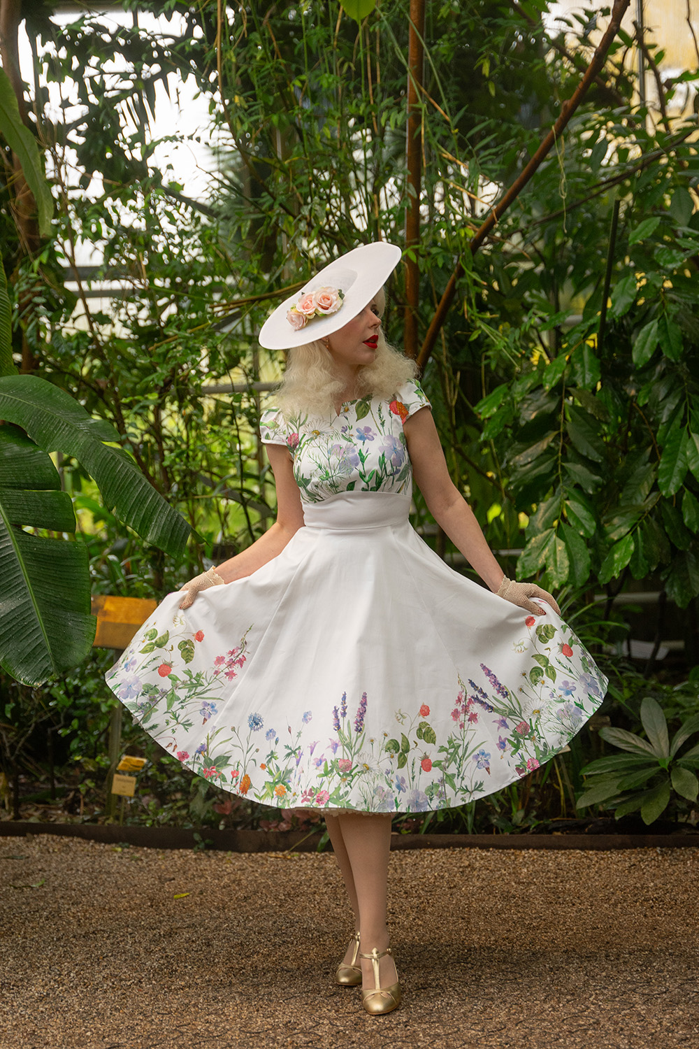 Autumn Floral Swing Dress